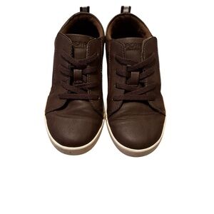 Sperry Brown Dress Shoes Suede Velcro